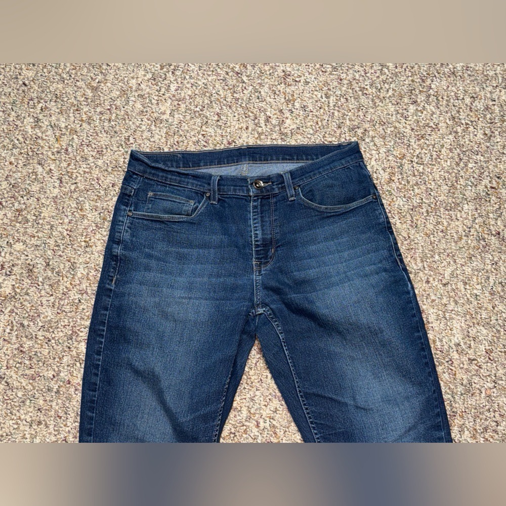 Vintage men's Perry Ellis Dark Blue Straight Jeans, size 32x30, waist 32 - Picture 3 of 6